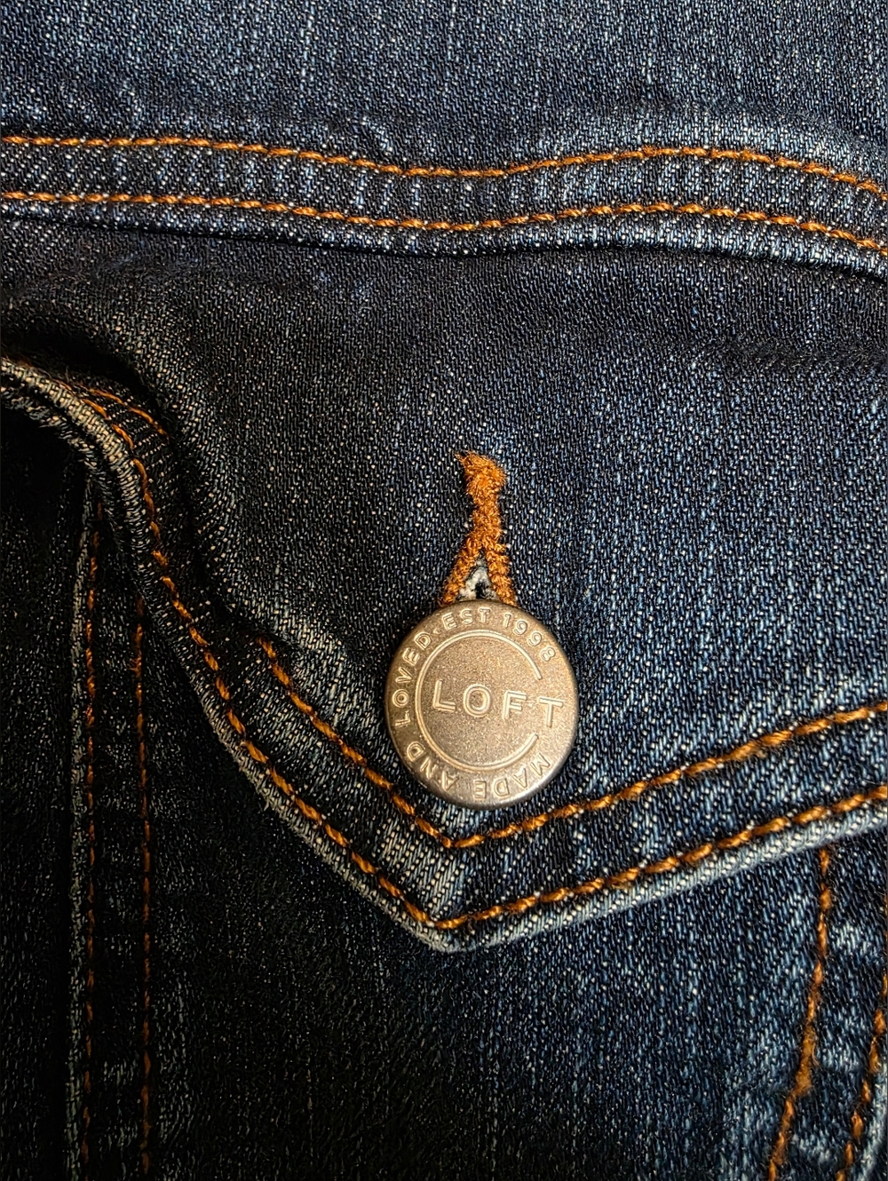 Loft Plus Size 20 Denim Jacket - Picture 3 of 4